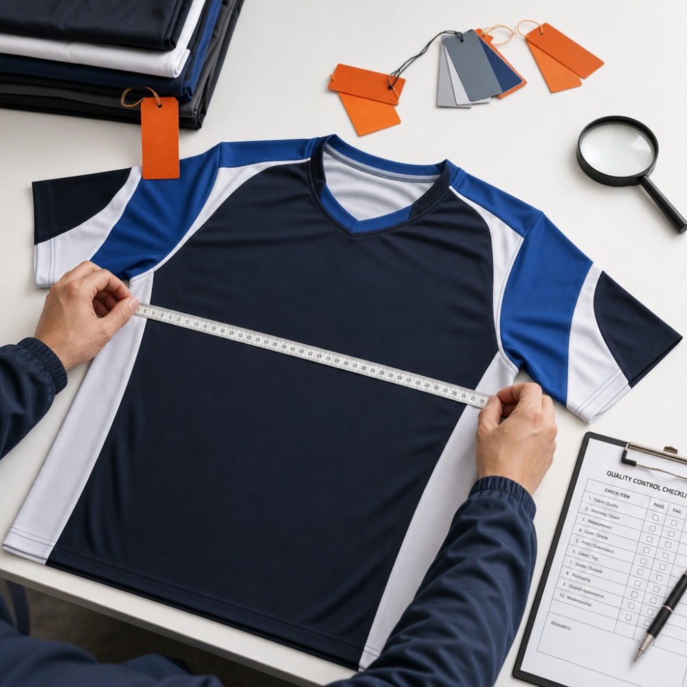 Quality Inspection — manufacturing stage at Velnox Wear