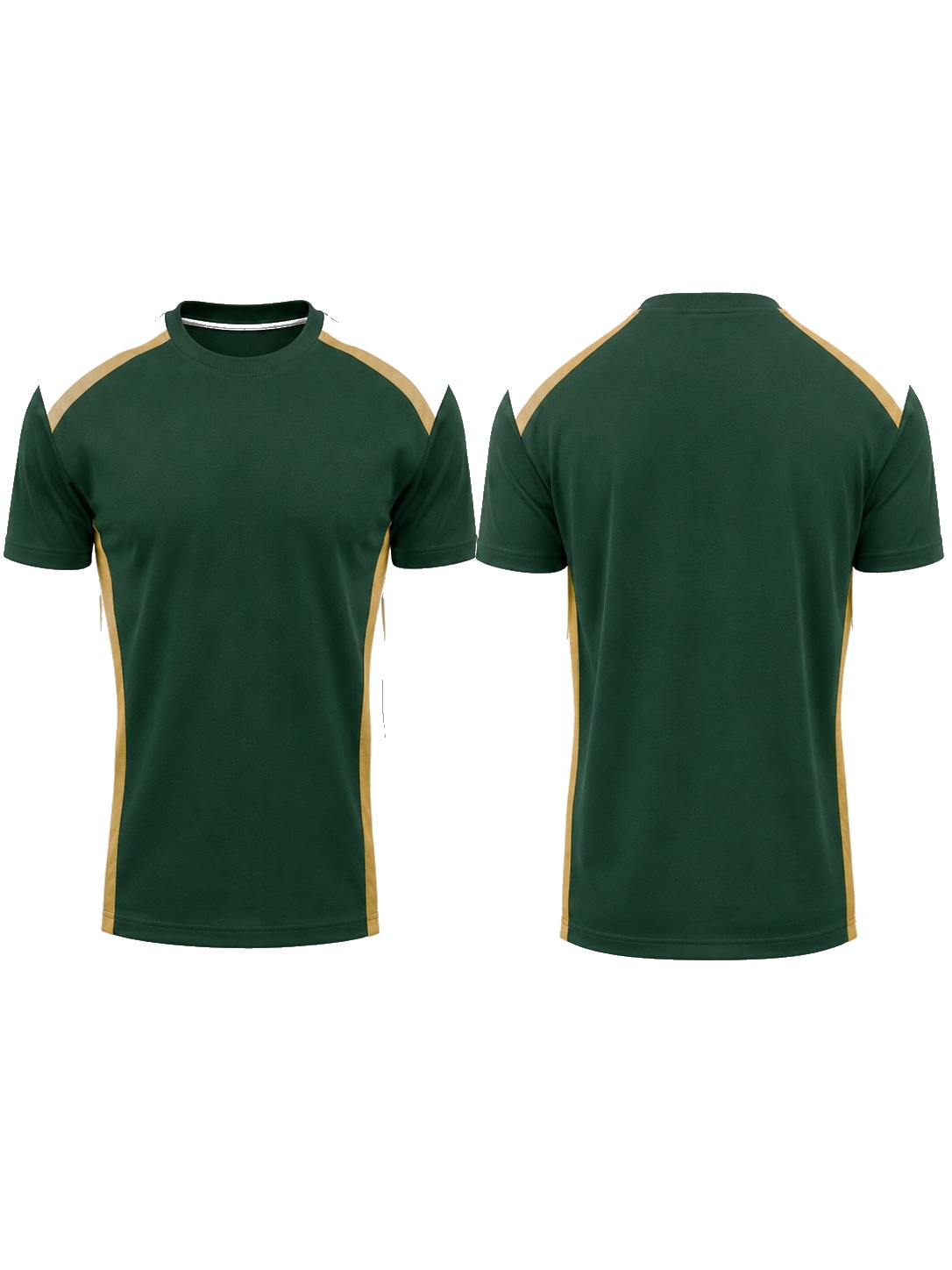 Custom T-Shirts Forest Green White Gold T-Shirt manufactured by Velnox Wear