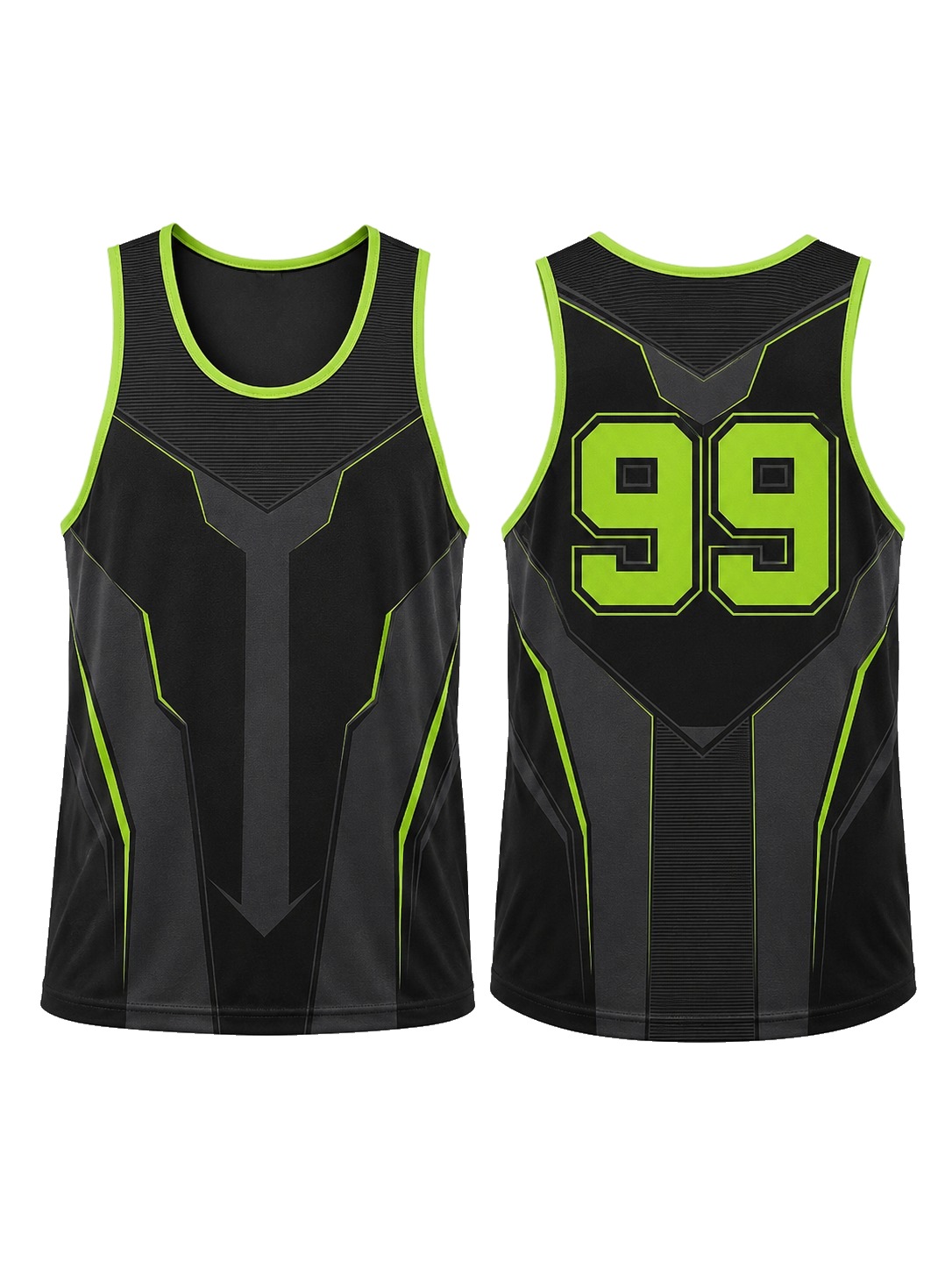 Custom Tank Tops Black Neon Tank Top manufactured by Velnox Wear