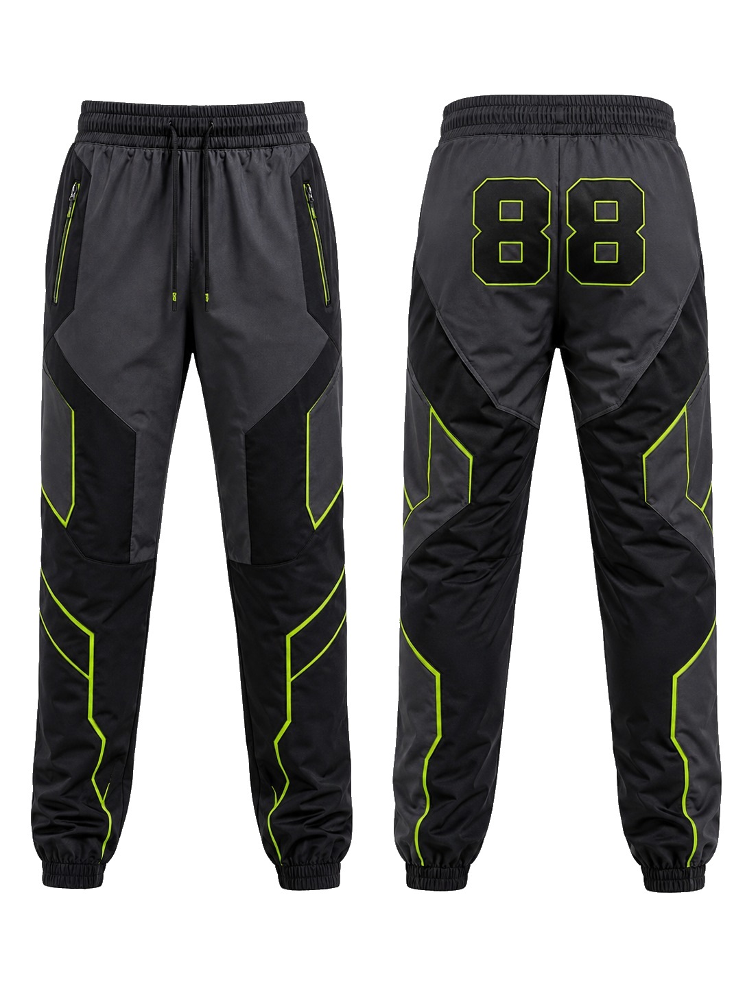 Custom Trousers Charcoal Neon manufactured by Velnox Wear