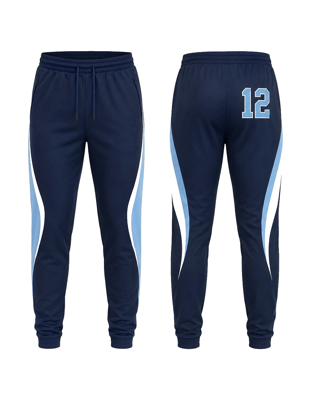 Custom Trousers Navy Sky manufactured by Velnox Wear