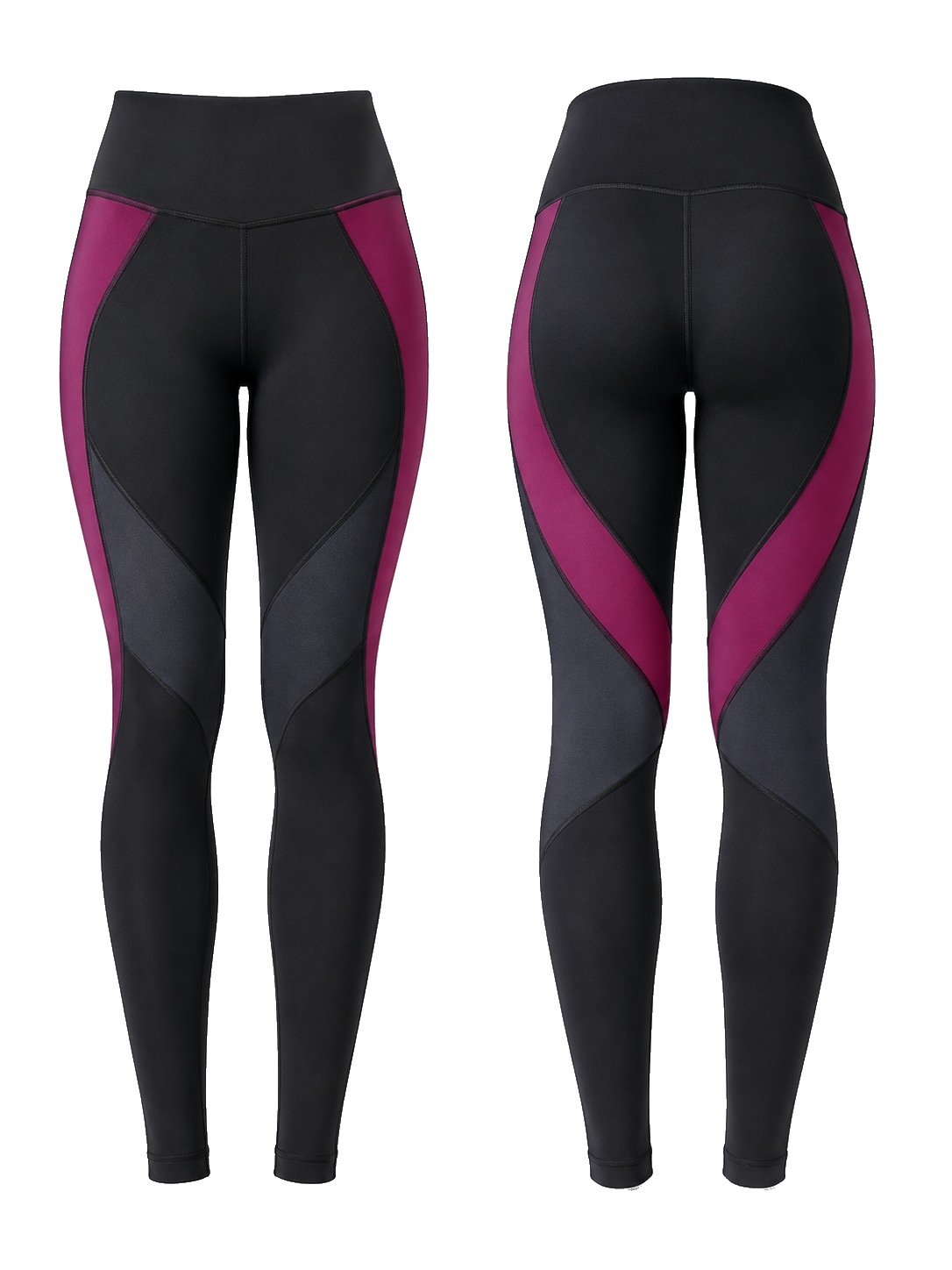 Custom Leggings Dual View Color Block Leggings manufactured by Velnox Wear
