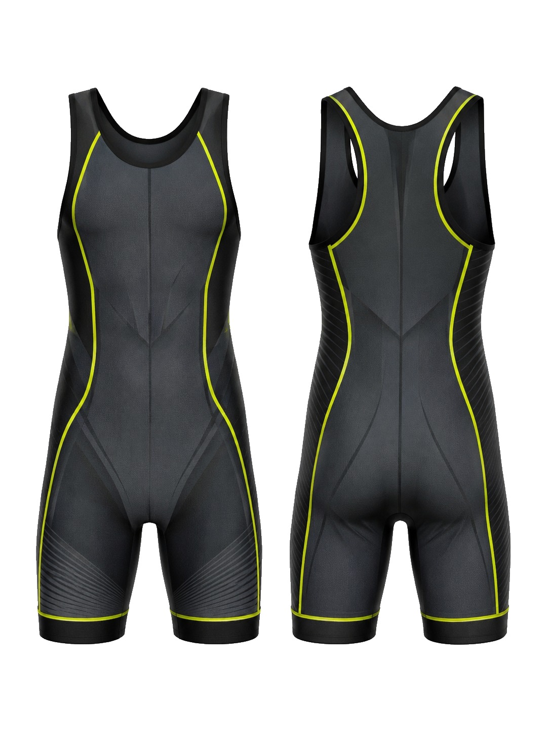 Custom Singlets Neon Trimmed Wrestling Singlet manufactured by Velnox Wear